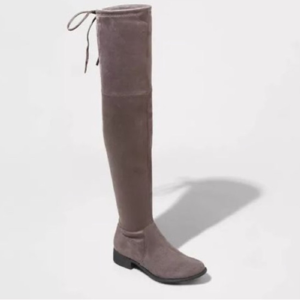 Target Women’s Sidney Over The Knee Suede Gray Boots